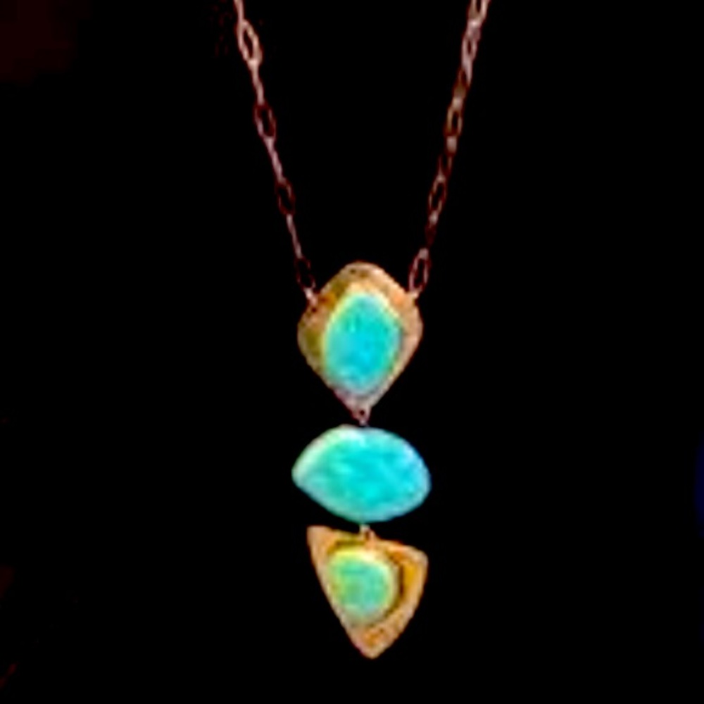 Silpada Vintage Sterling Silver Silpada & Brass
Turquoise Blue Howlite Necklace - Picture 9 of 10